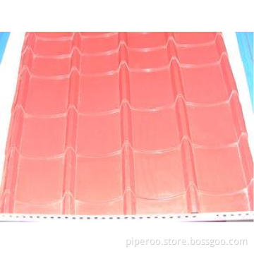 5.5kw Steel Glazed Tile Forming Machine with 10 - 15 m / mi